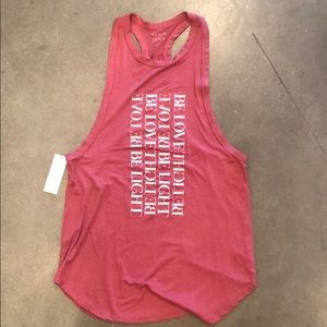 Loose fitted muscle tank- Be Love, Be Light